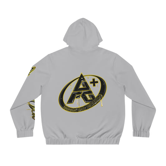 Gold & Black A+ Drip Zip-Up (Ash)