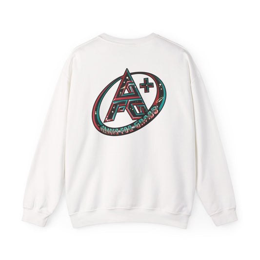 Black, White, Red, Green A+ Crewneck Sweatshirt