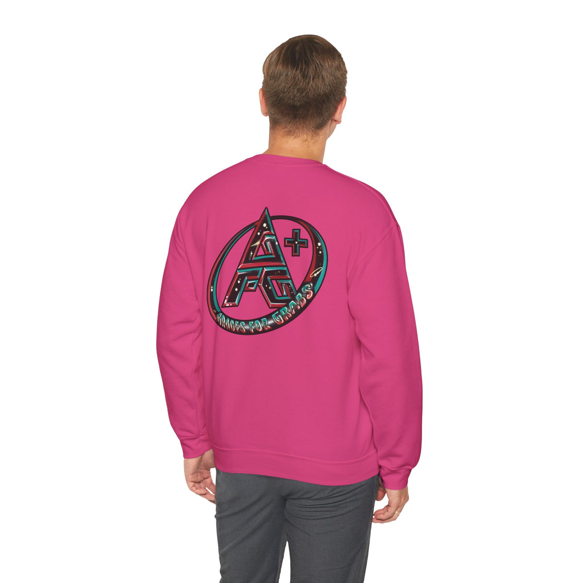 Black, White, Red, Green A+ Crewneck Sweatshirt