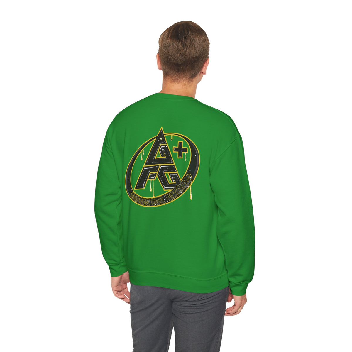 Black and Gold A+ Crewneck Sweatshirt