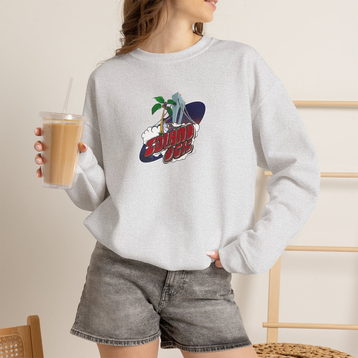 Black and Gold A+ Crewneck Sweatshirt