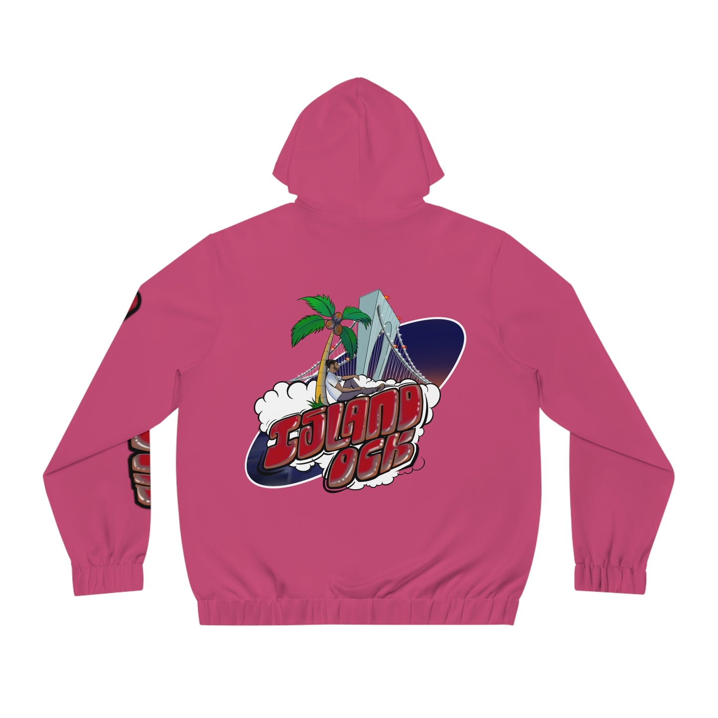 Island Ock Zip-Up Hoodie (Heliconia)