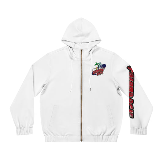 Island Ock Zip-Up Hoodie (White)