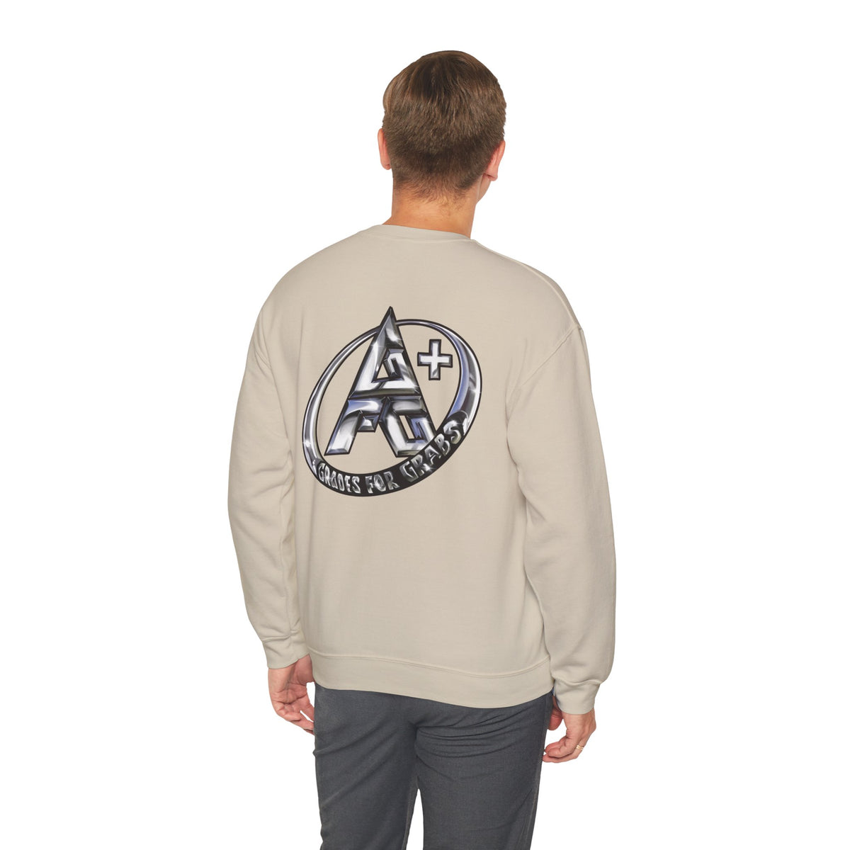 Silver A+ Crewneck Sweatshirt