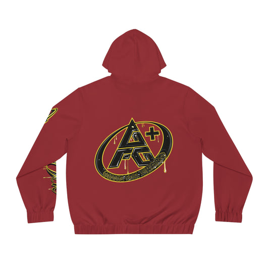 Gold & Black A+ Drip Zip-Up (Cherry Red)
