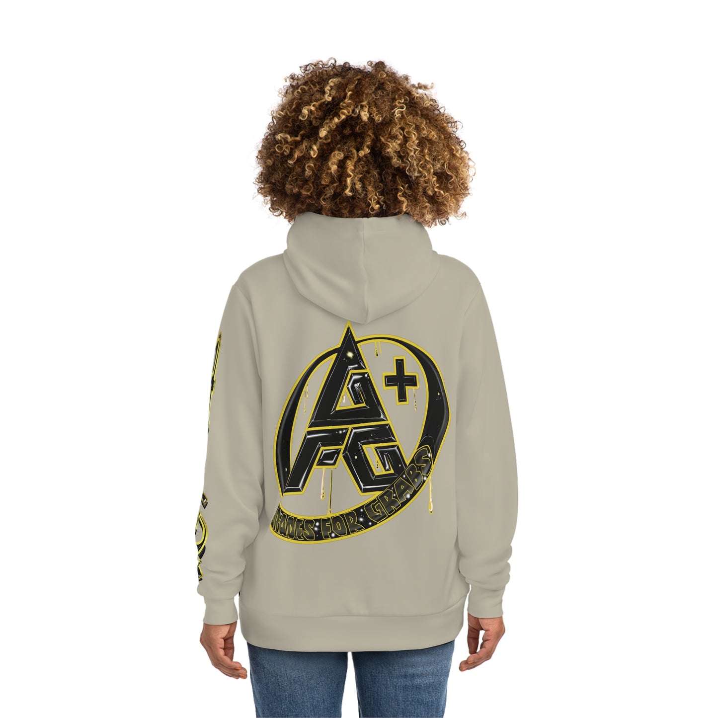 Gold & Black A+ Drip Hoodie (Sand)