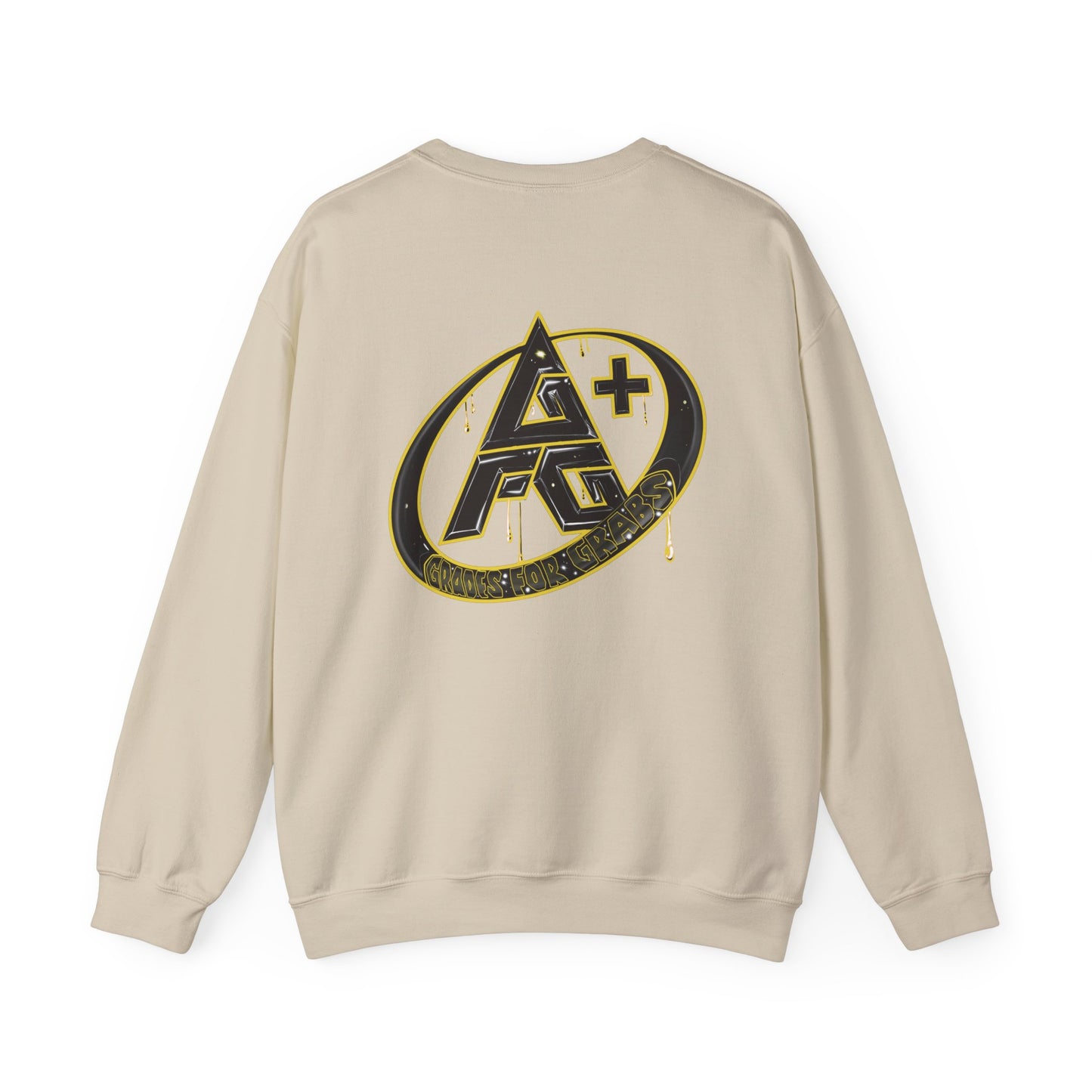 Black and Gold A+ Crewneck Sweatshirt
