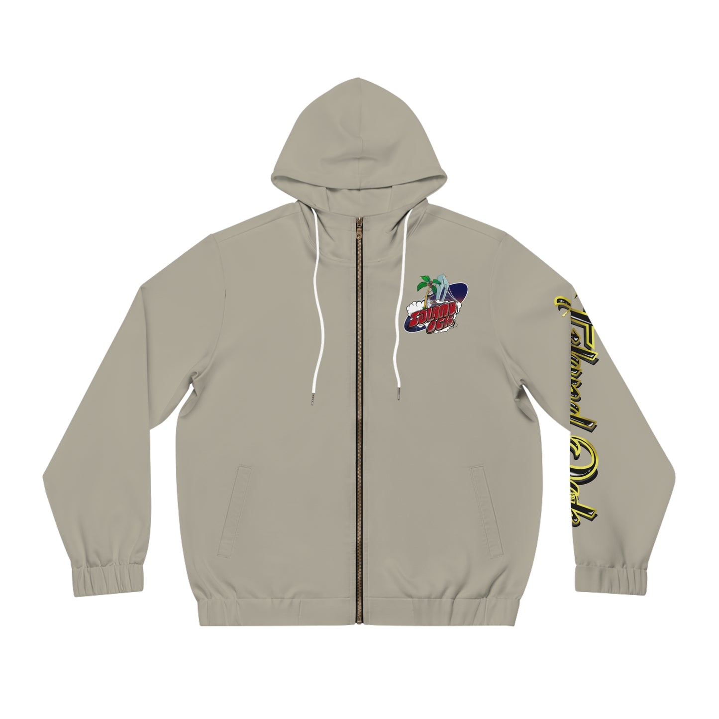 Gold & Black A+ Drip Zip-Up (Sand)