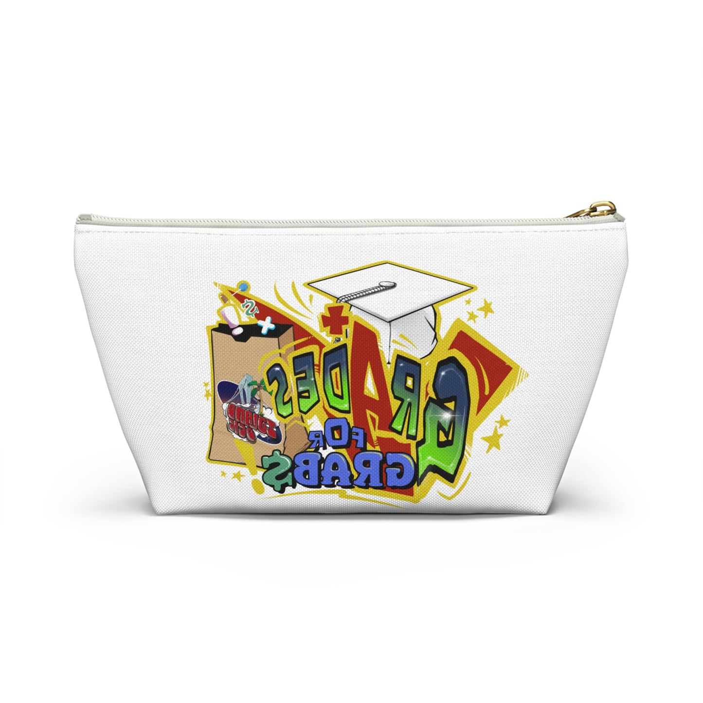 Grades for Grabs School Pouch (White)