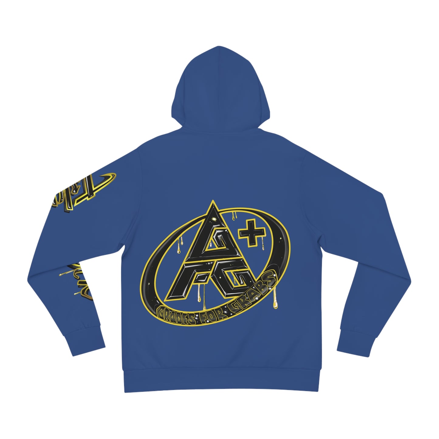 Gold & Black A+ Drip Hoodie (Royal Blue)