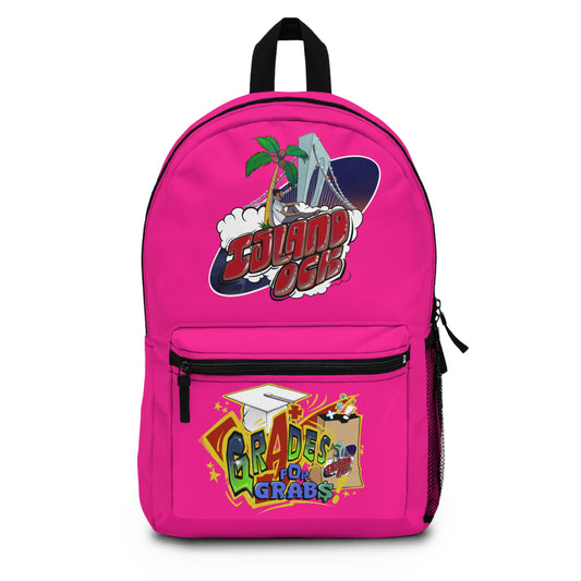 Grades for Grabs Backpack (Hot Pink)