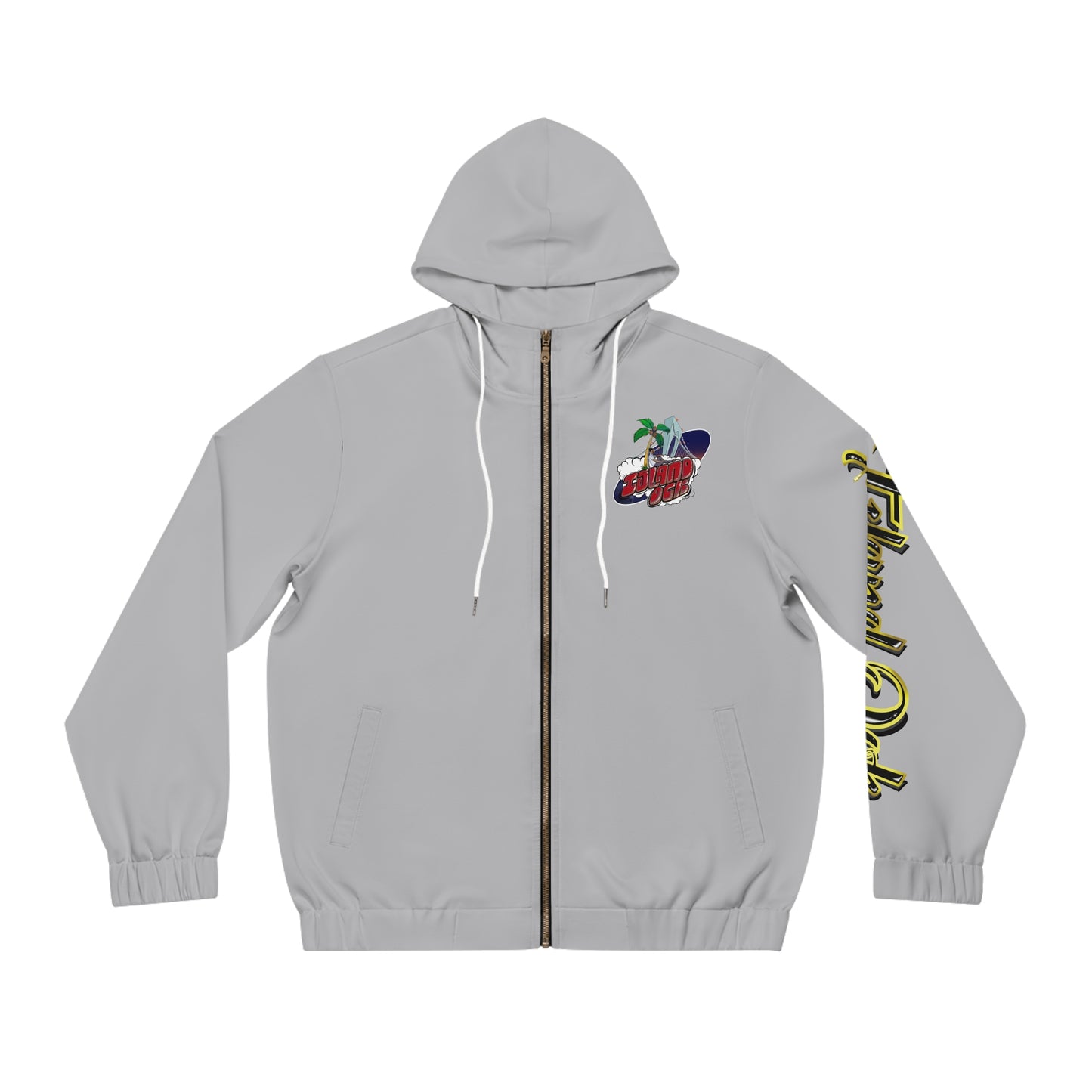 Gold & Black A+ Drip Zip-Up (Ash)