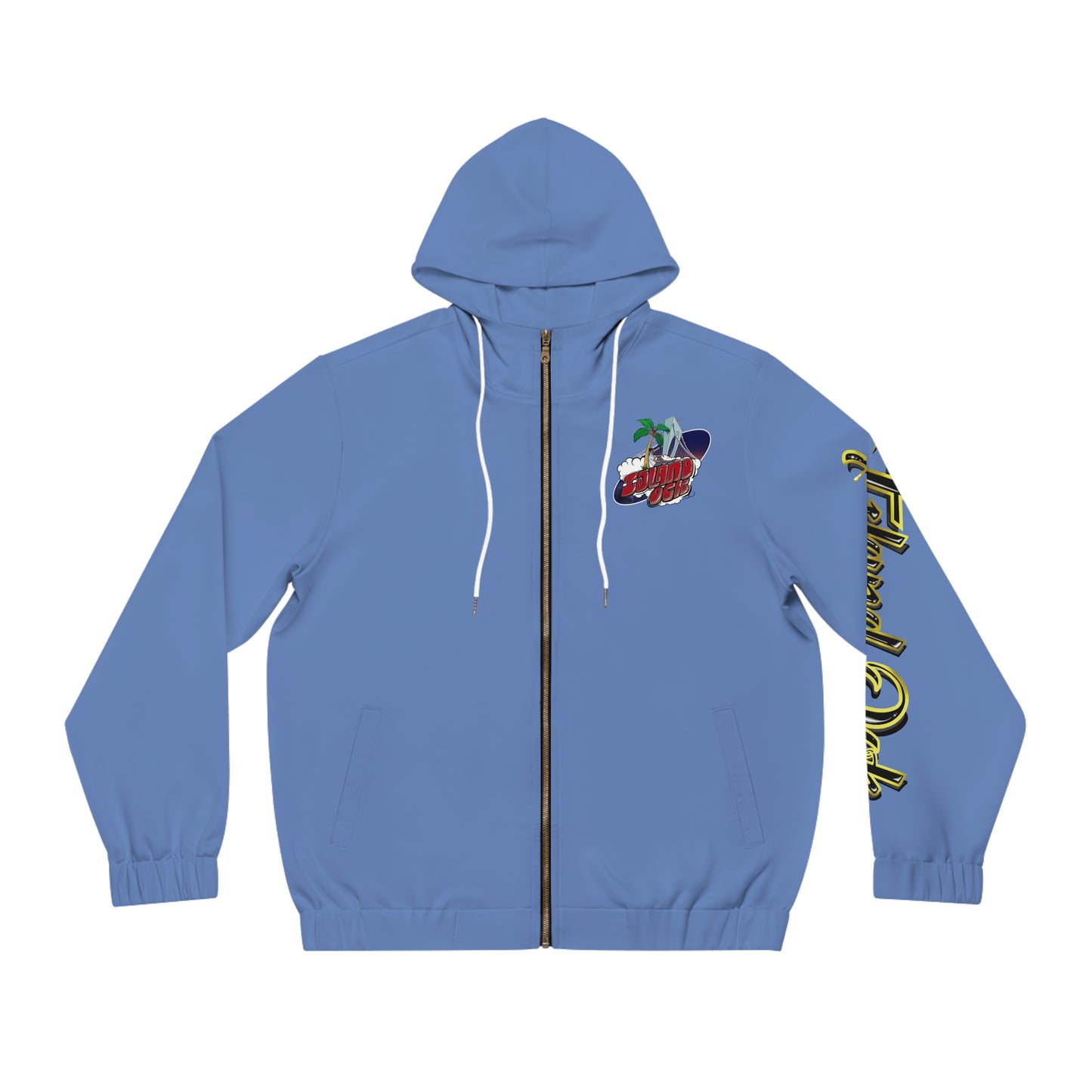 Gold & Black A+ Drip Zip-Up (Carolina Blue)