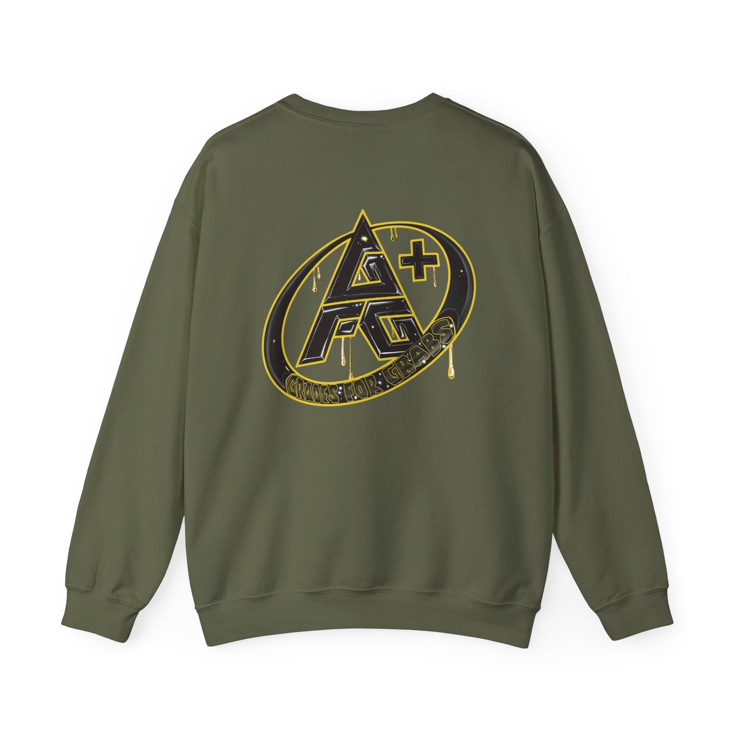 Black and Gold A+ Crewneck Sweatshirt