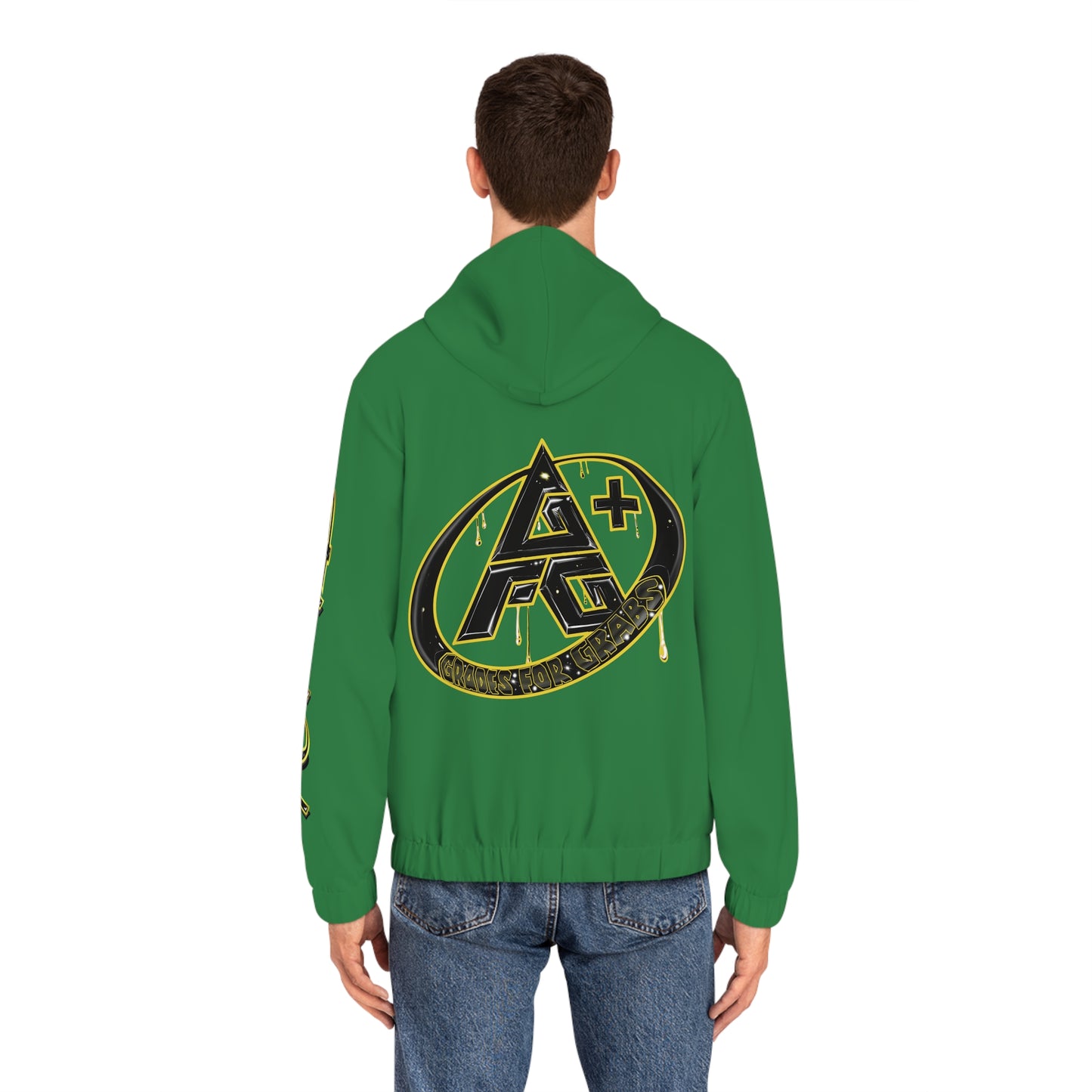 Gold & Black A+ Drip Zip-Up (Irish Green)