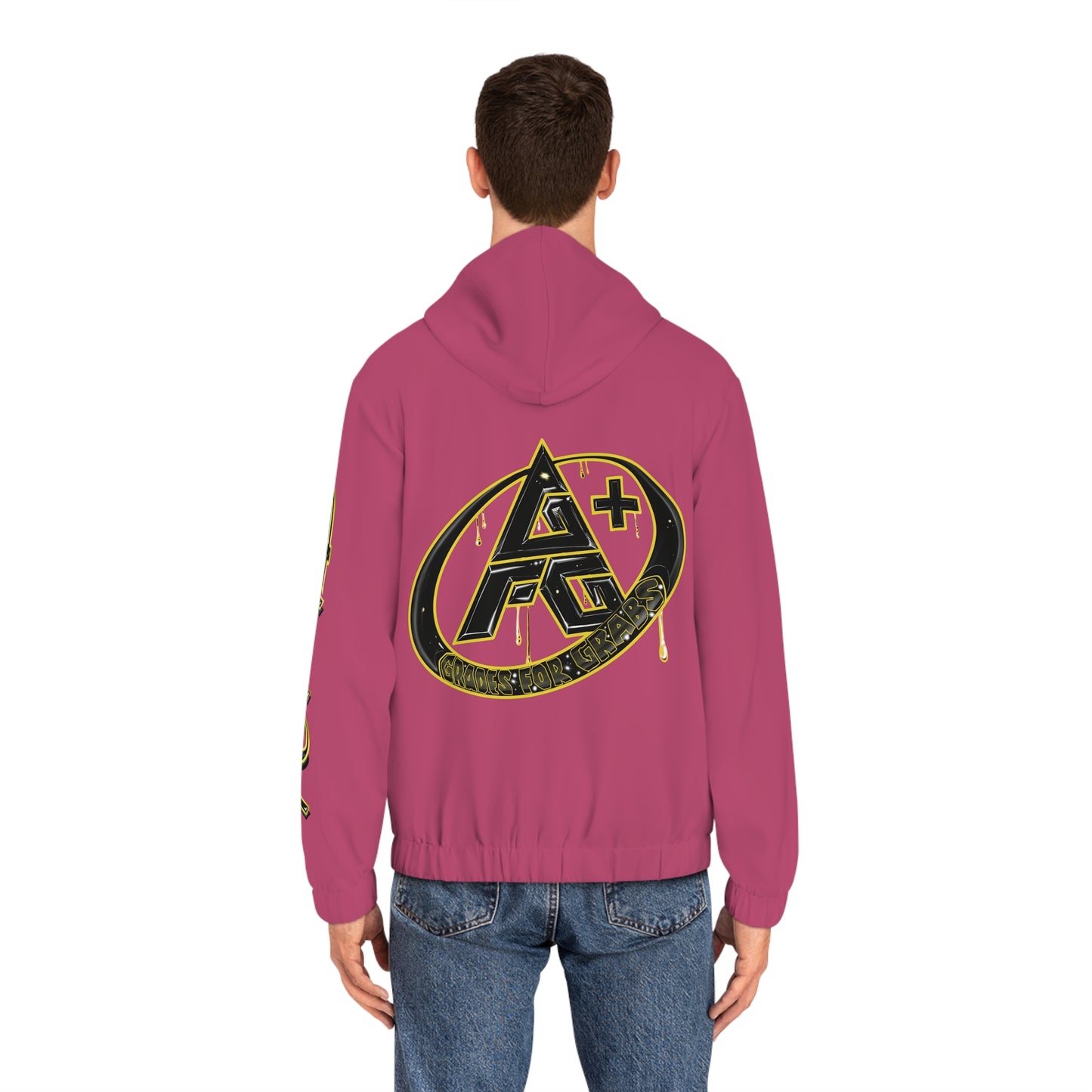 Gold & Black A+ Drip Zip-Up (Heliconia)