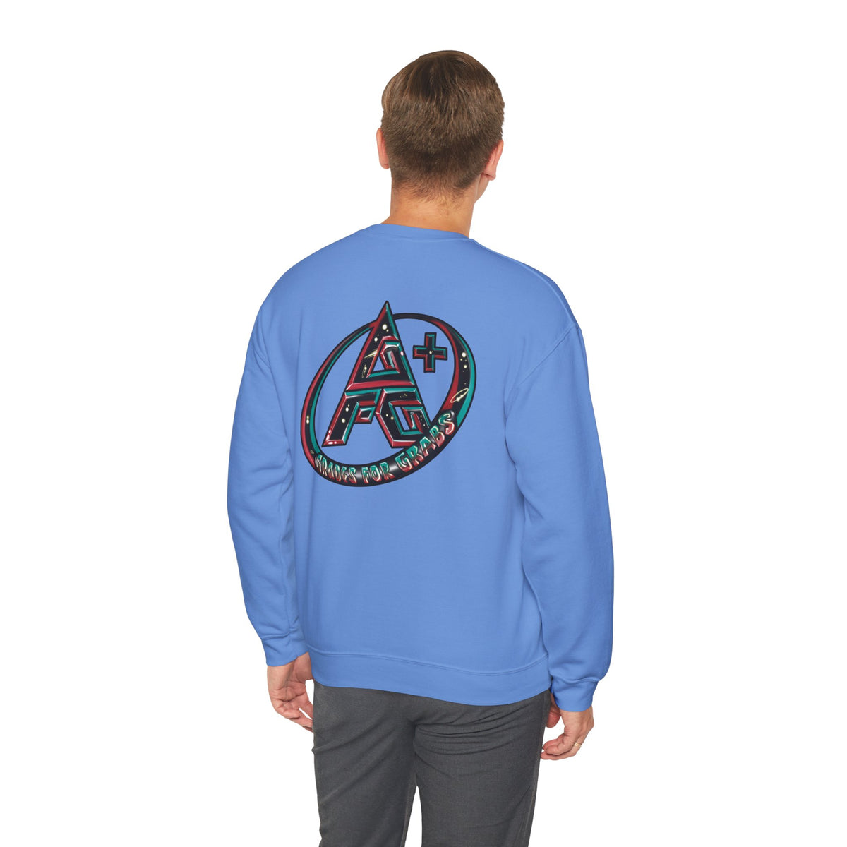 Black, White, Red, Green A+ Crewneck Sweatshirt