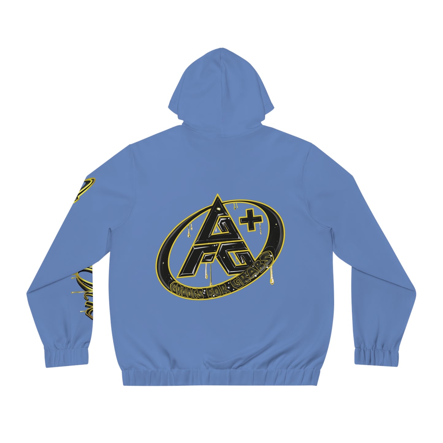 Gold & Black A+ Drip Zip-Up (Carolina Blue)