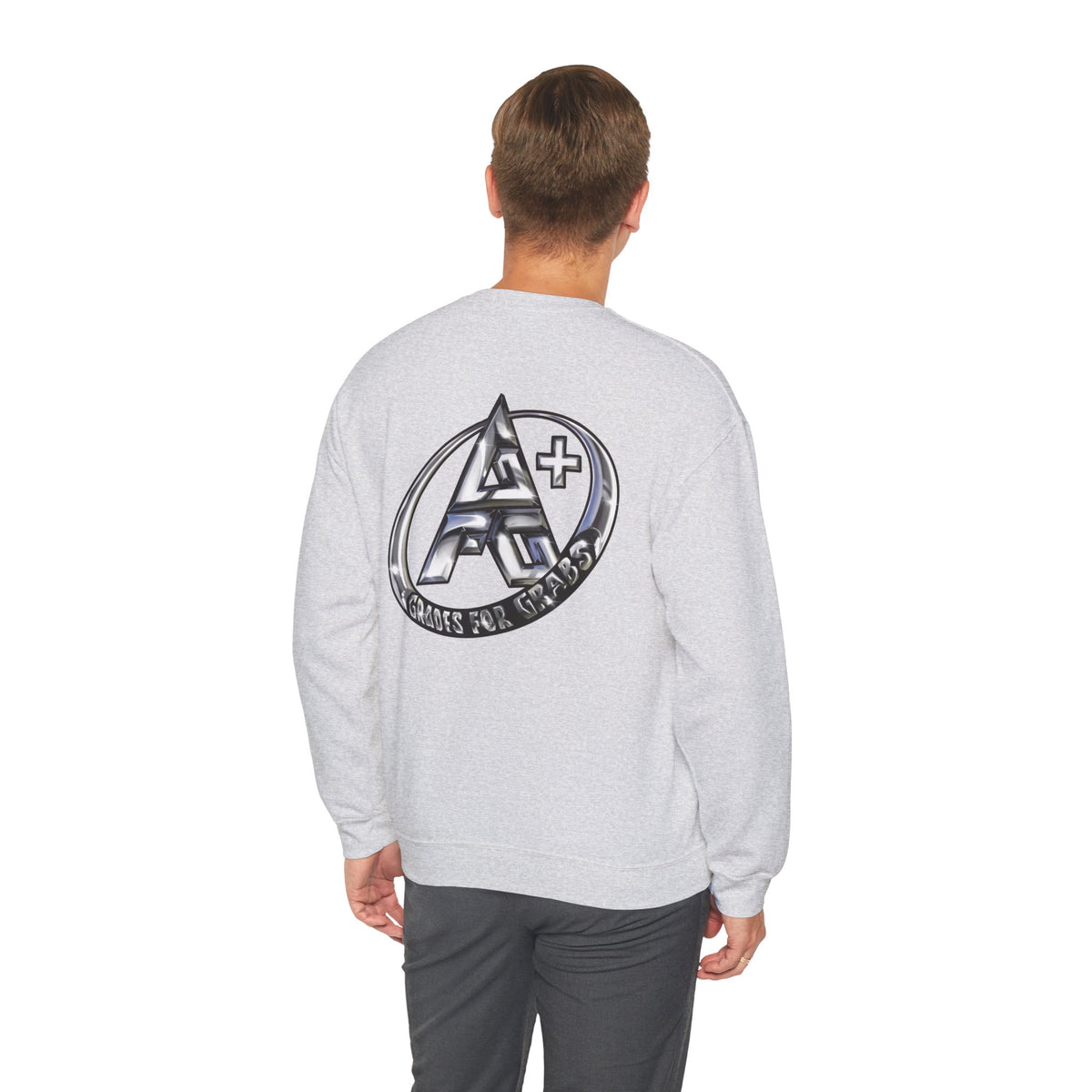 Silver A+ Crewneck Sweatshirt