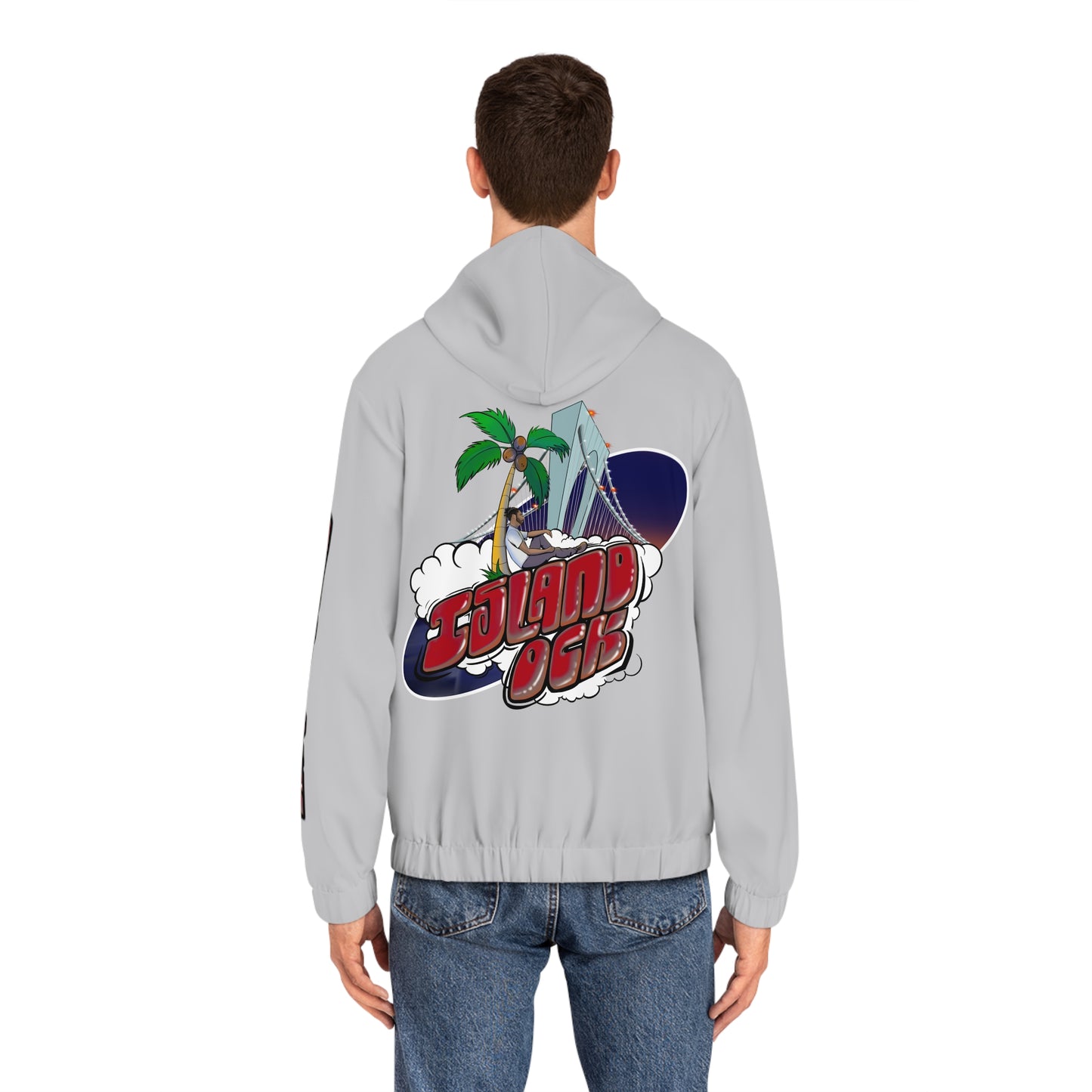 Island Ock Zip-Up Hoodie (Ash)