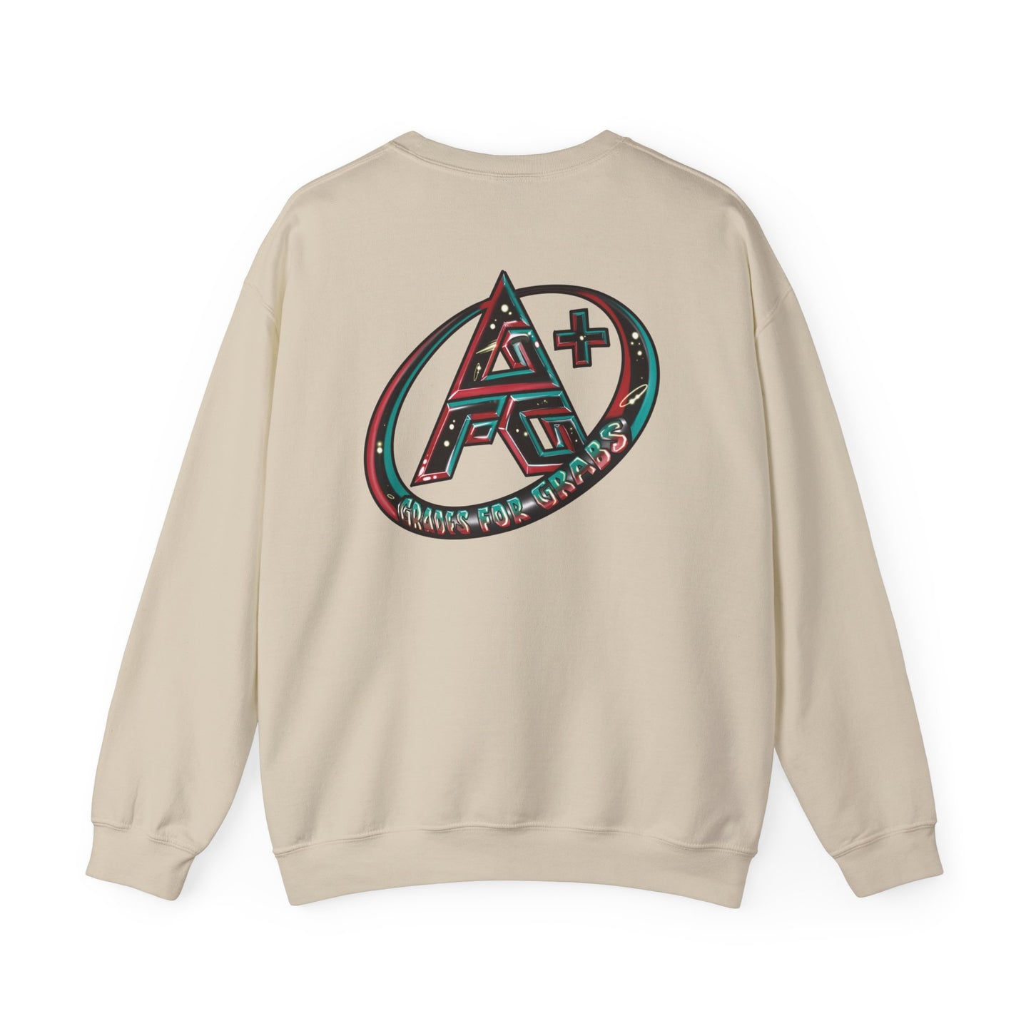 Black, White, Red, Green A+ Crewneck Sweatshirt