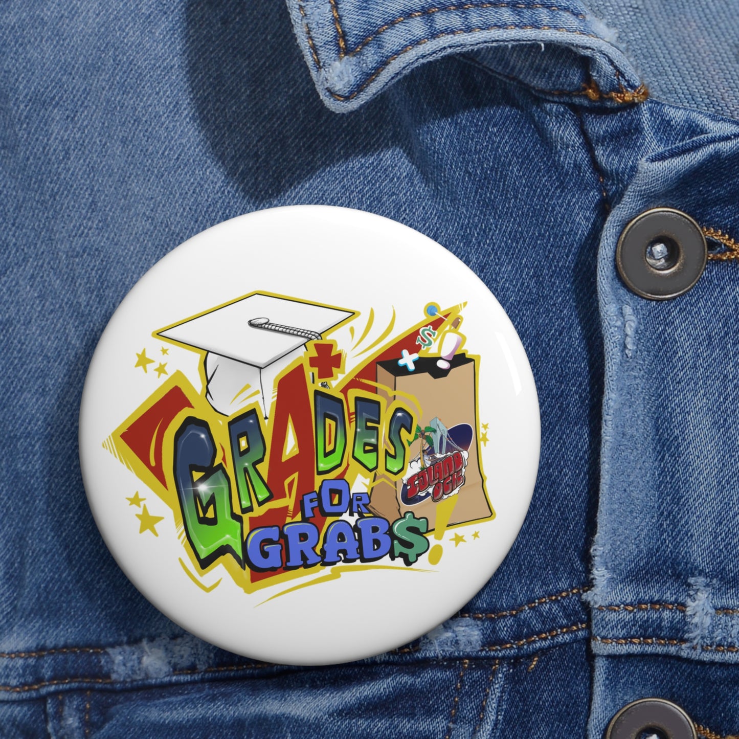 Grades for Grabs Pin