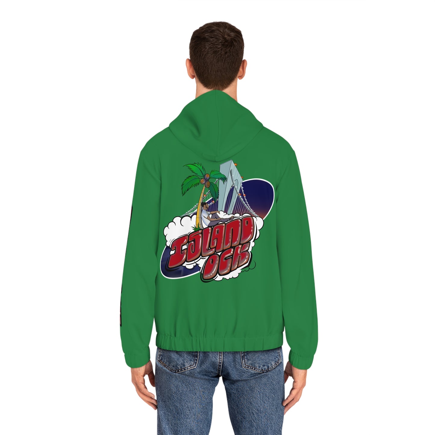 Island Ock Zip-Up Hoodie (Irish Green)