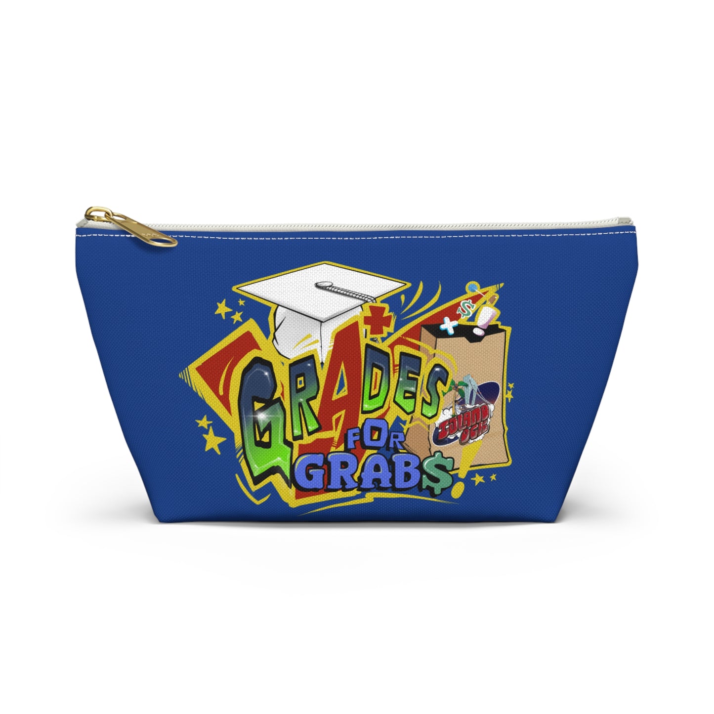 Grades for Grabs School Pouch (Dark Blue)